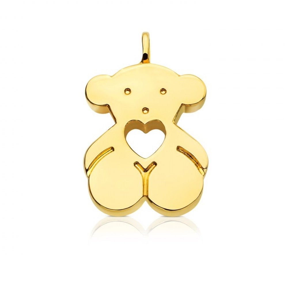 Кулон мишка Тедди золото