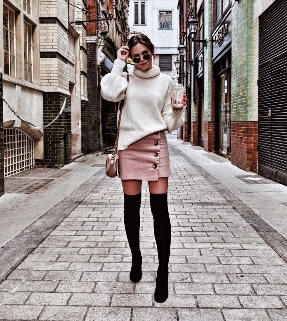 Образ юбка и свитер