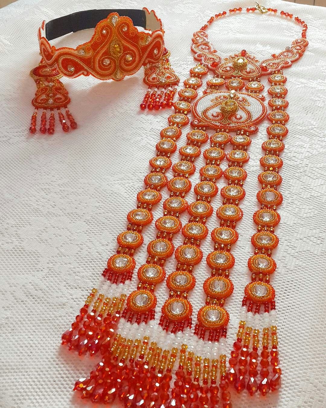 Колье с мехом