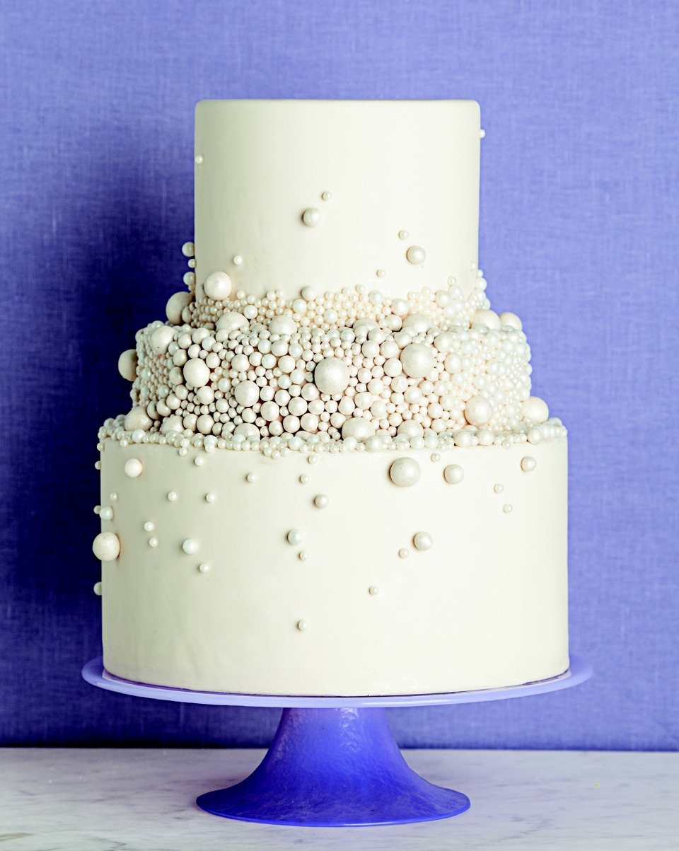 Красивые торты на жемчужную свадьбу