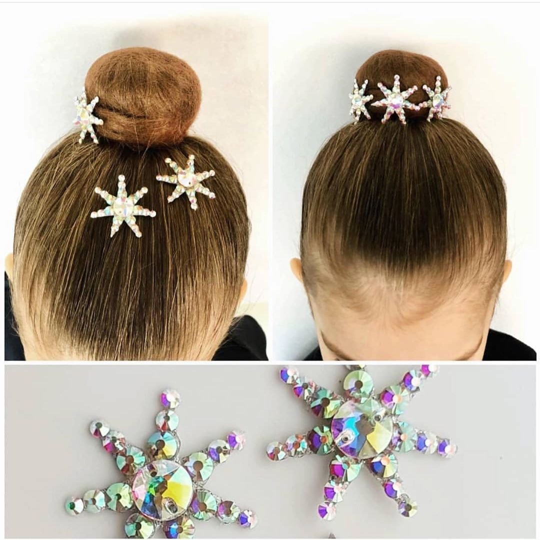 Украшение на пучок для гимнастики