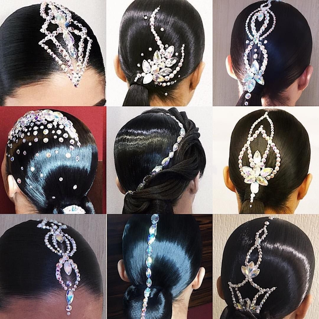 Украшение на пучок для художественной гимнастики