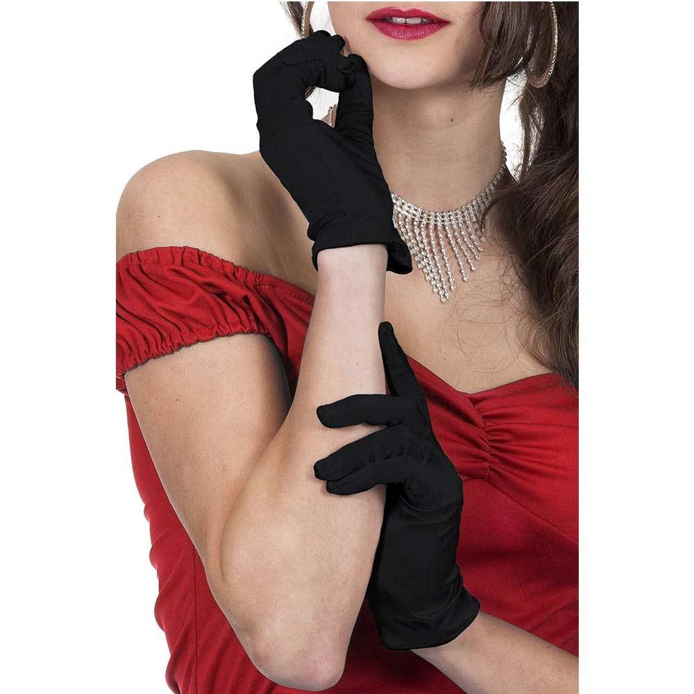 Длинные перчатки с мехом