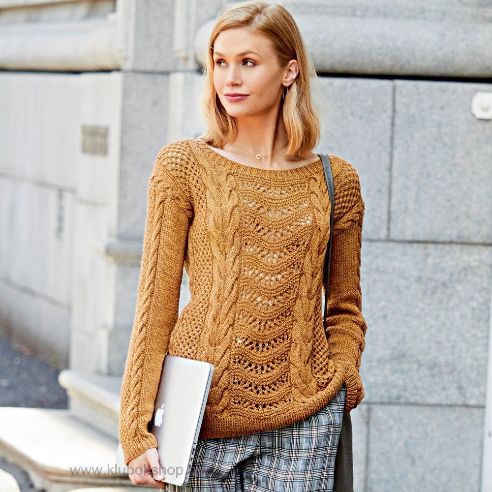 Свитер женский спицами
