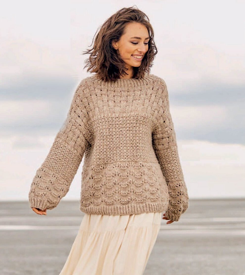 Джемпер женский спицами