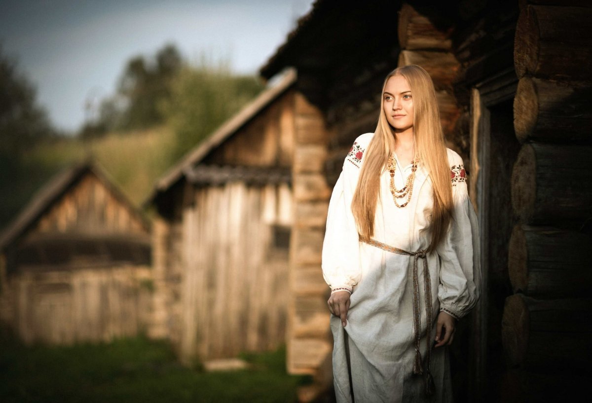 Русский национальный свадебный наряд