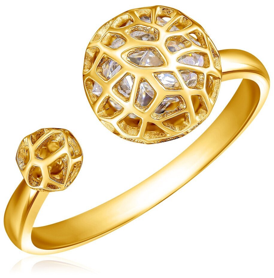 Бронницкий ювелир кольцо из желтого золота 55311849