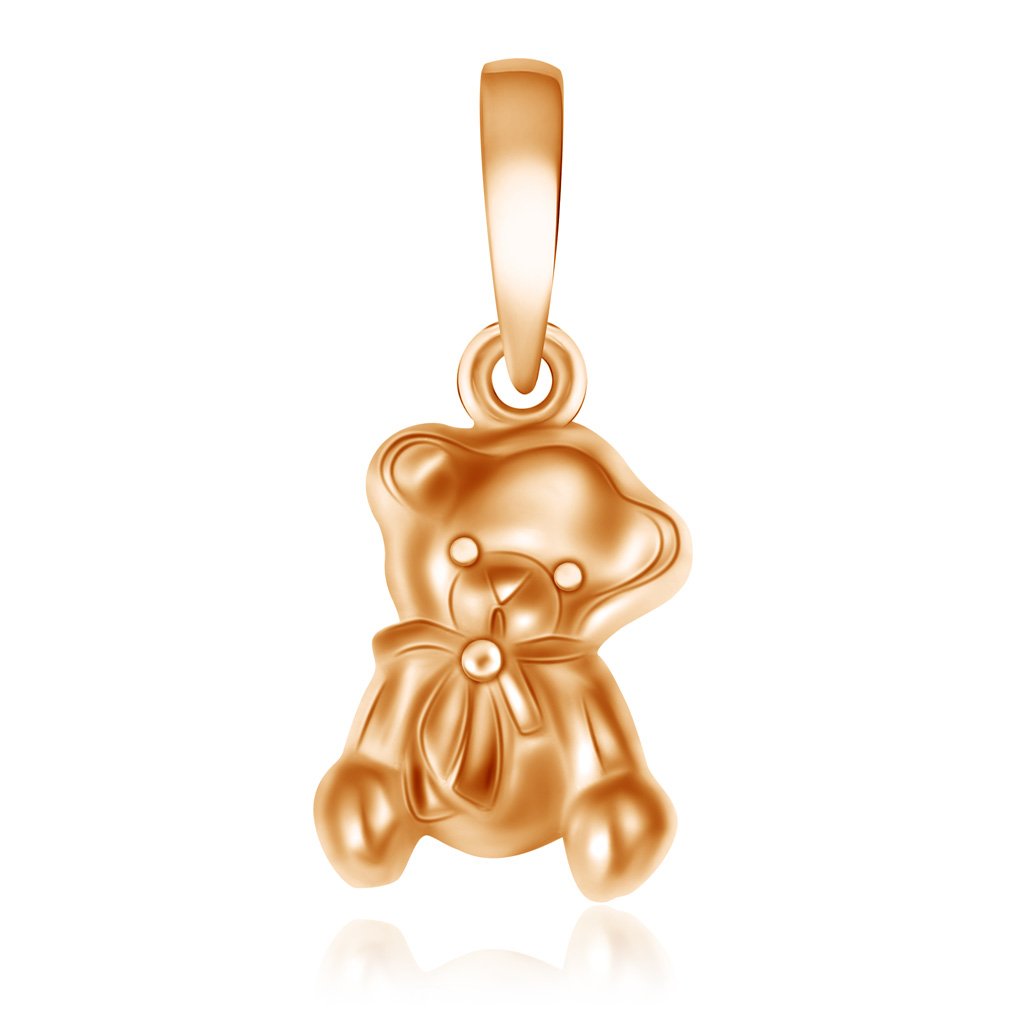 Адамас подвеска мишка золото