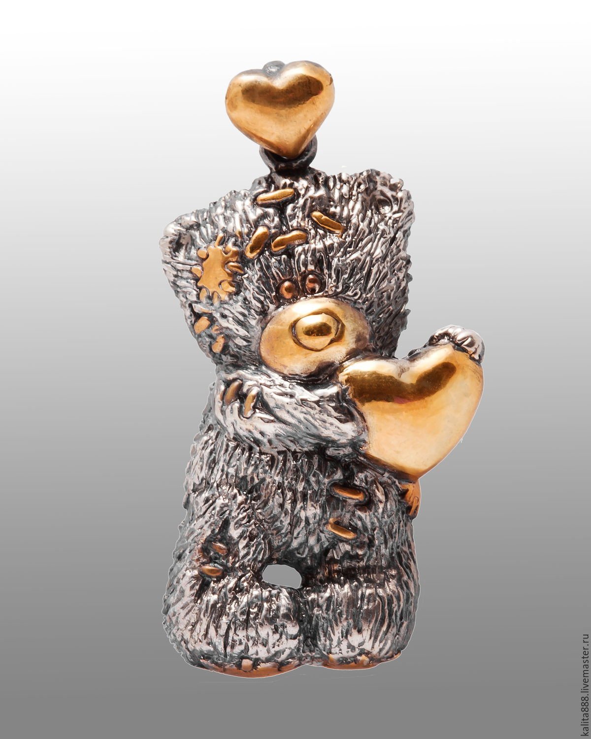 Подвеска Медвежонок золото