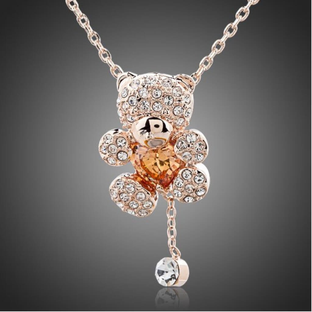 Бронзовый медведь кулон