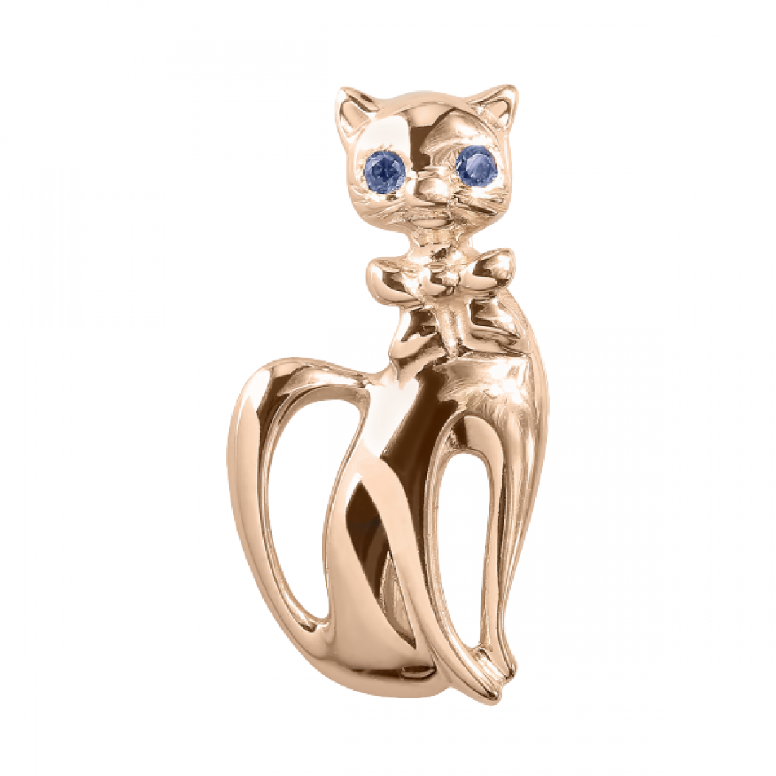 Подвеска кошка золото