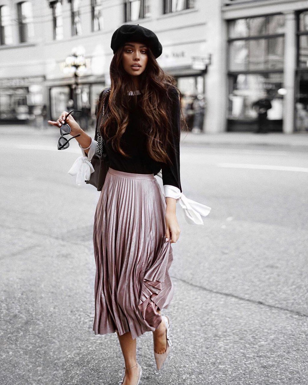 Белая плиссированная юбка макси Primark