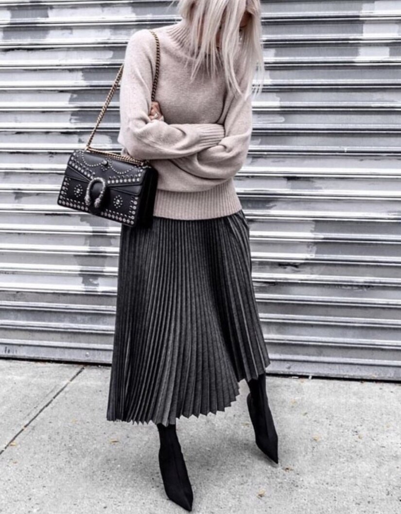 Юбка плиссе, розовый