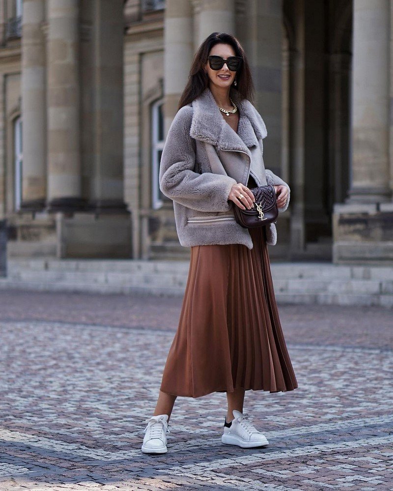 Юбка плиссе макси 2021