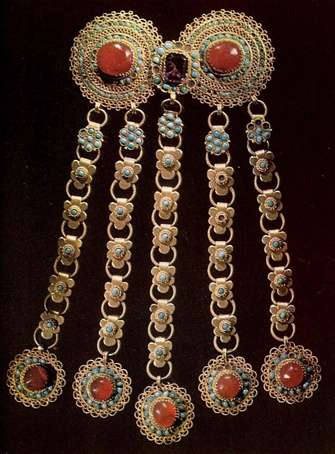 Чулпы накосник серебро 19 век