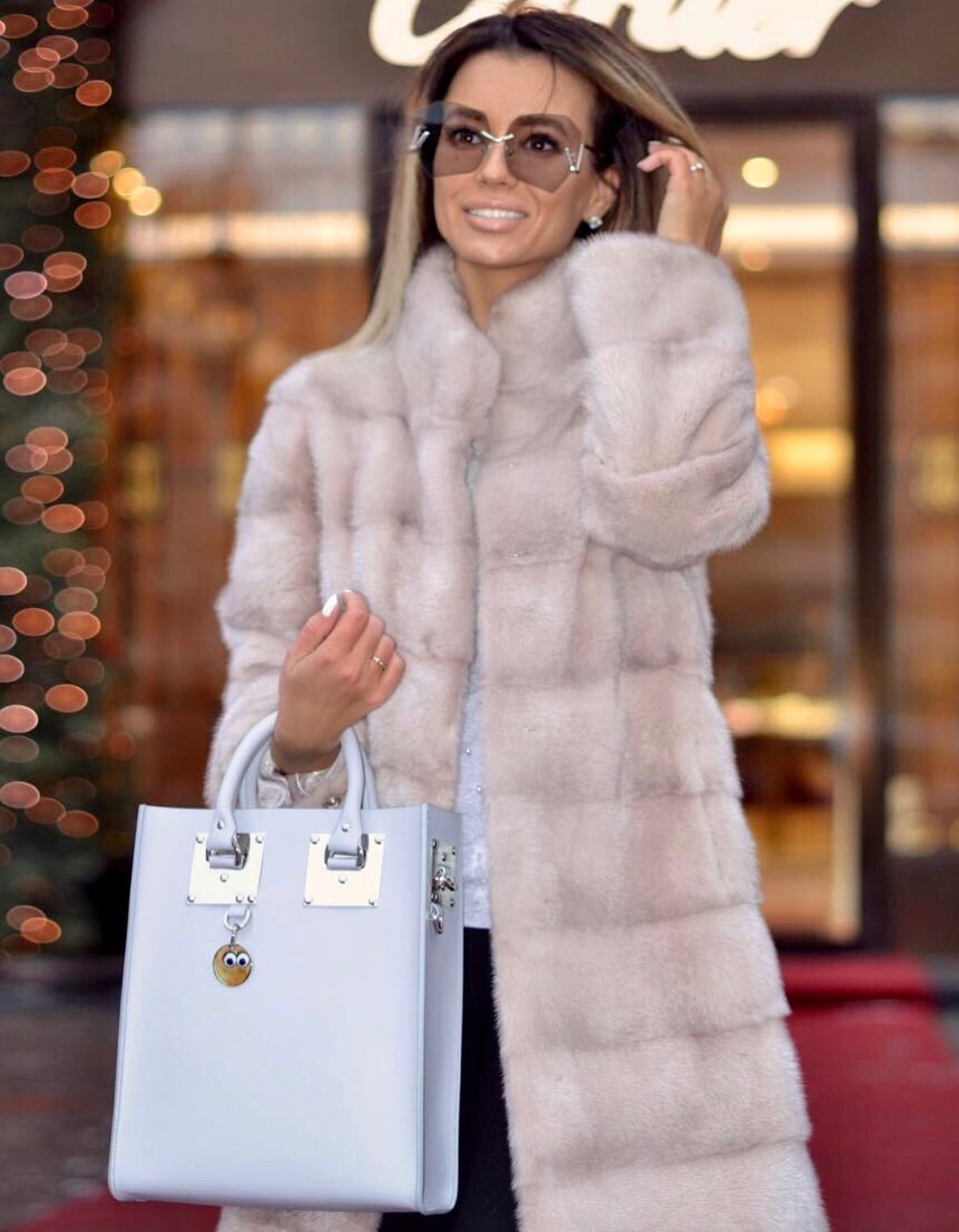 Сапоги под норковую шубу