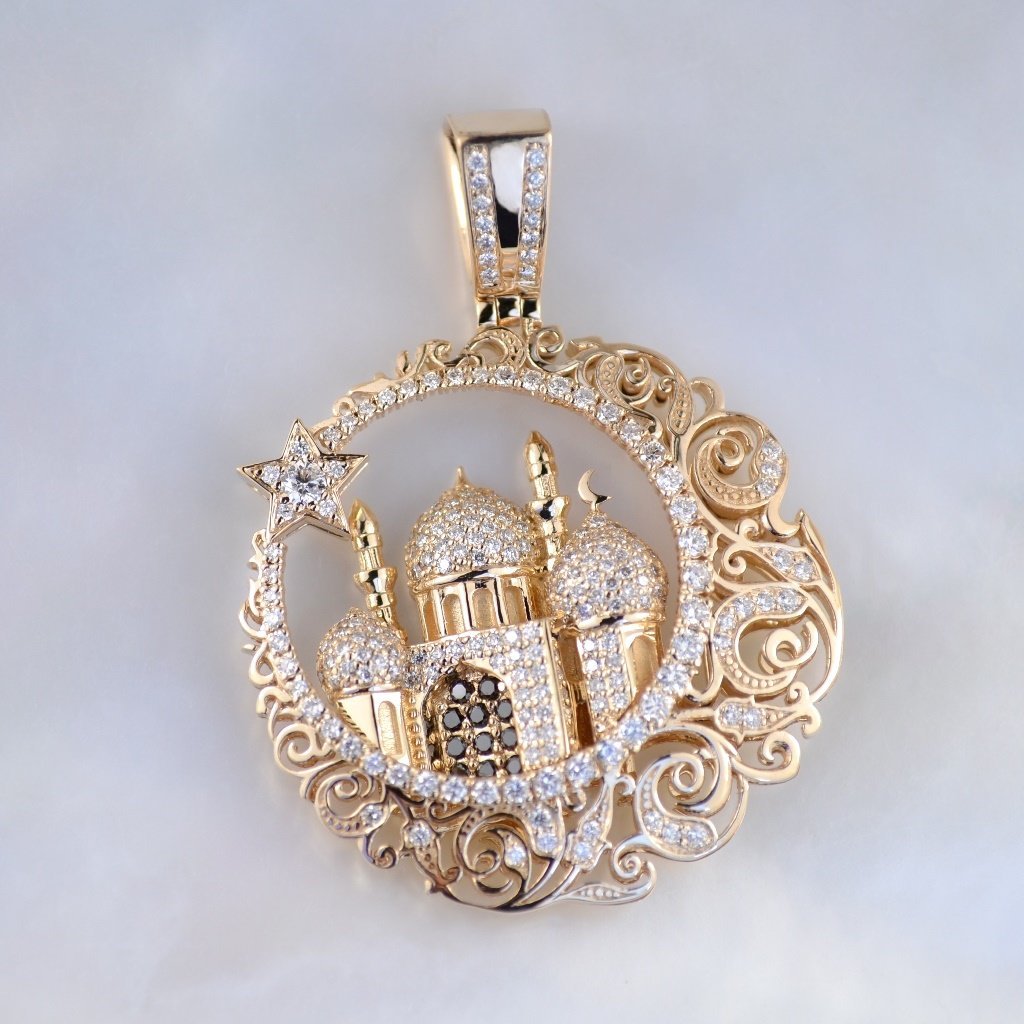 Золотой мусульманский кулон