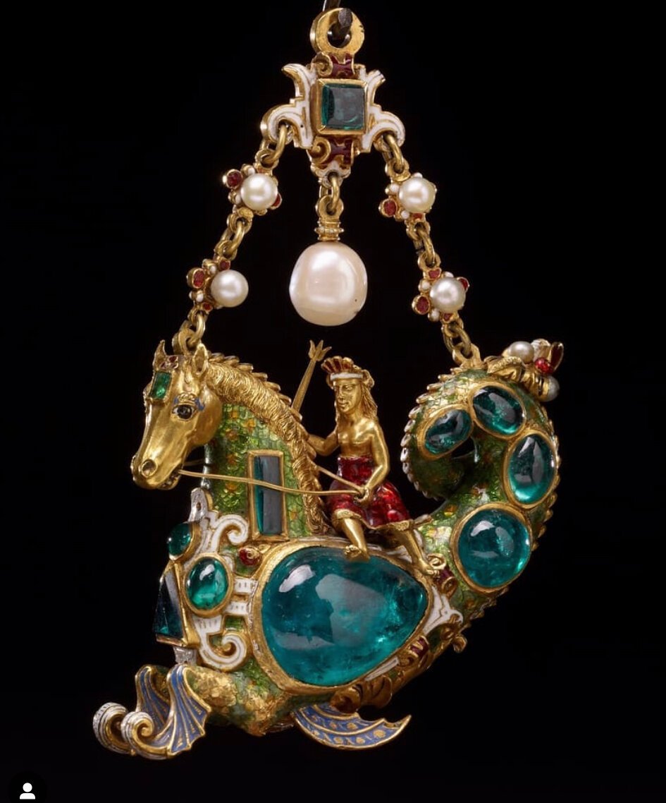 Барочная Жемчужина в подвеске 17 века