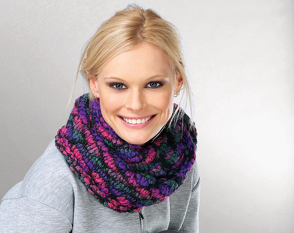 Шарф спицами