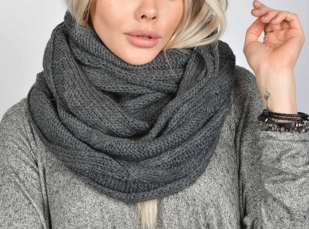 Шарф спицами