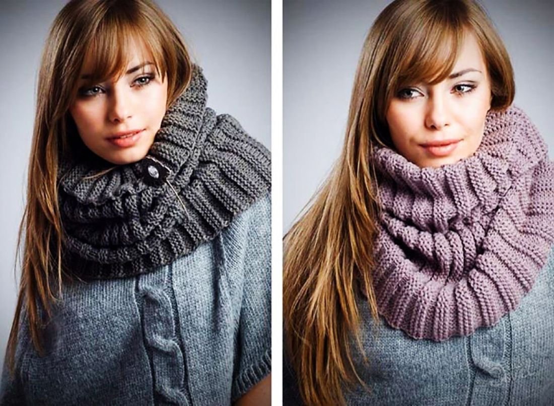 Объемный шарф
