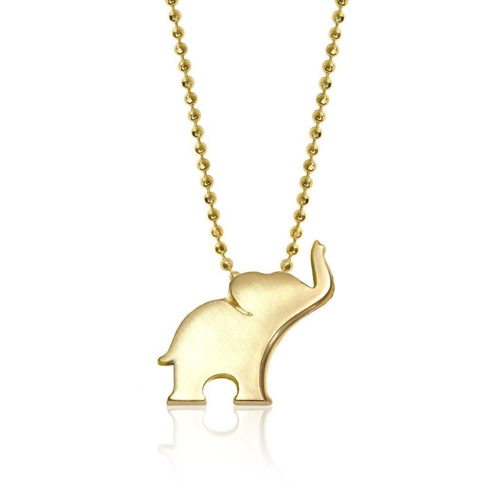 Подвеска из золота Слоник на цепочку