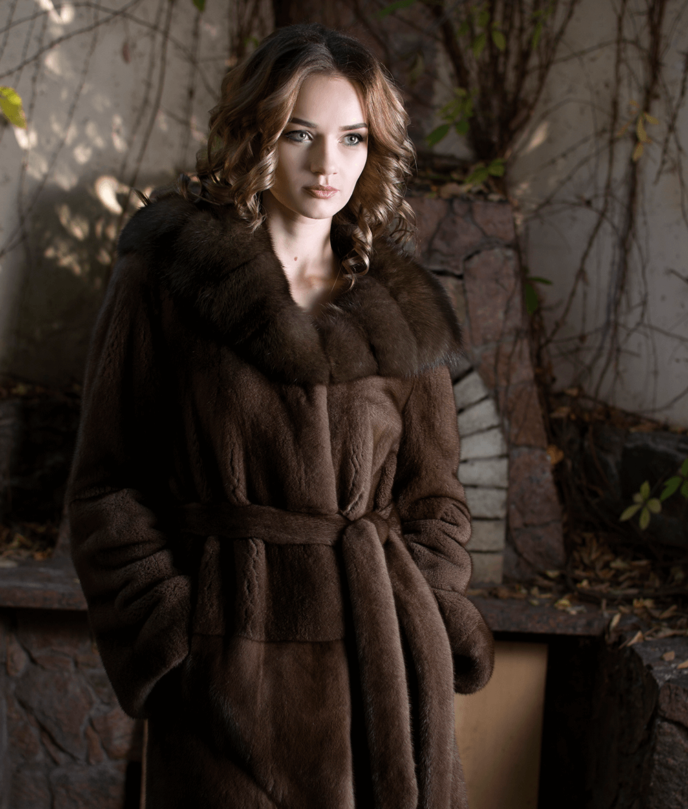 Imperia furs норковая шуба 100