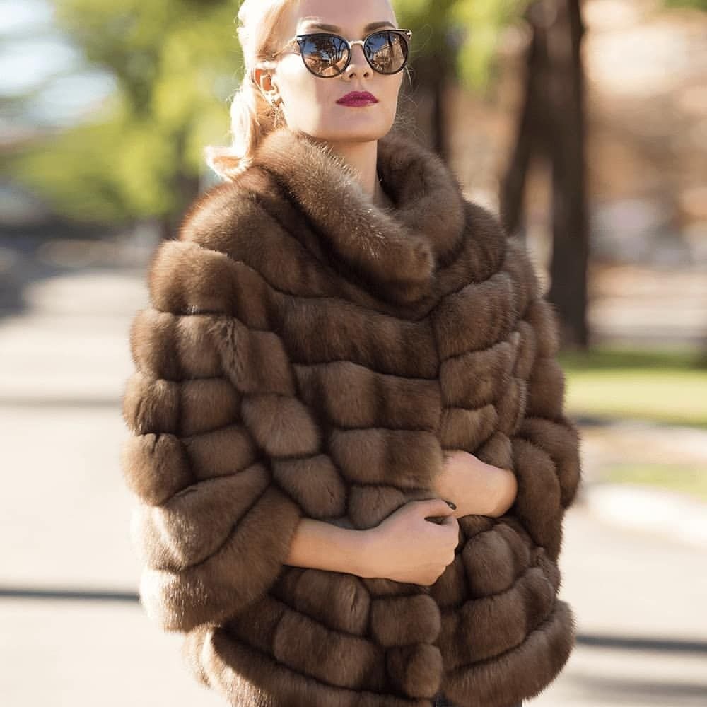 Модные шубы из соболя