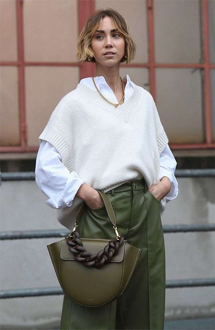 Платье рубаха с жилетом