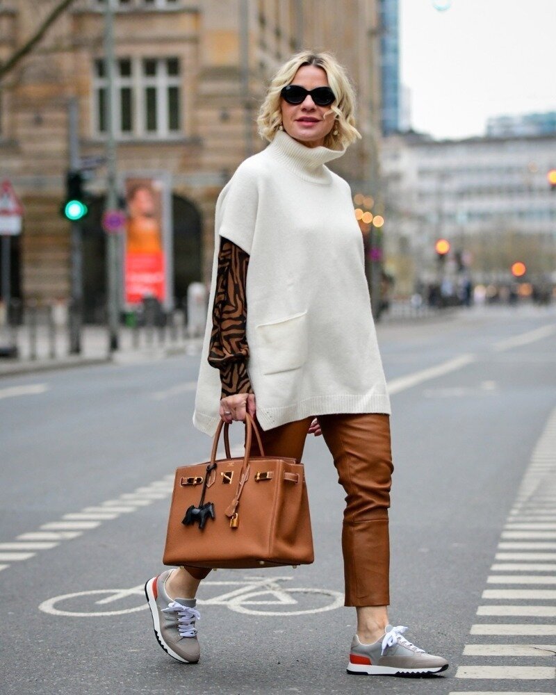 Вязаный жилет оверсайз