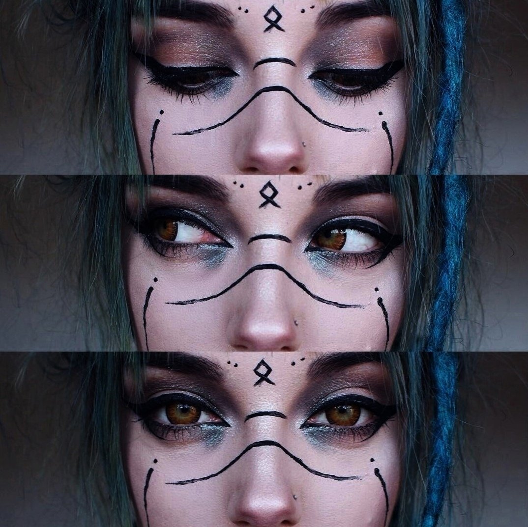 Необычный макияж аниме