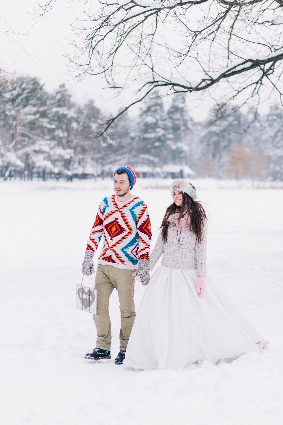 Свадебный образ зимой
