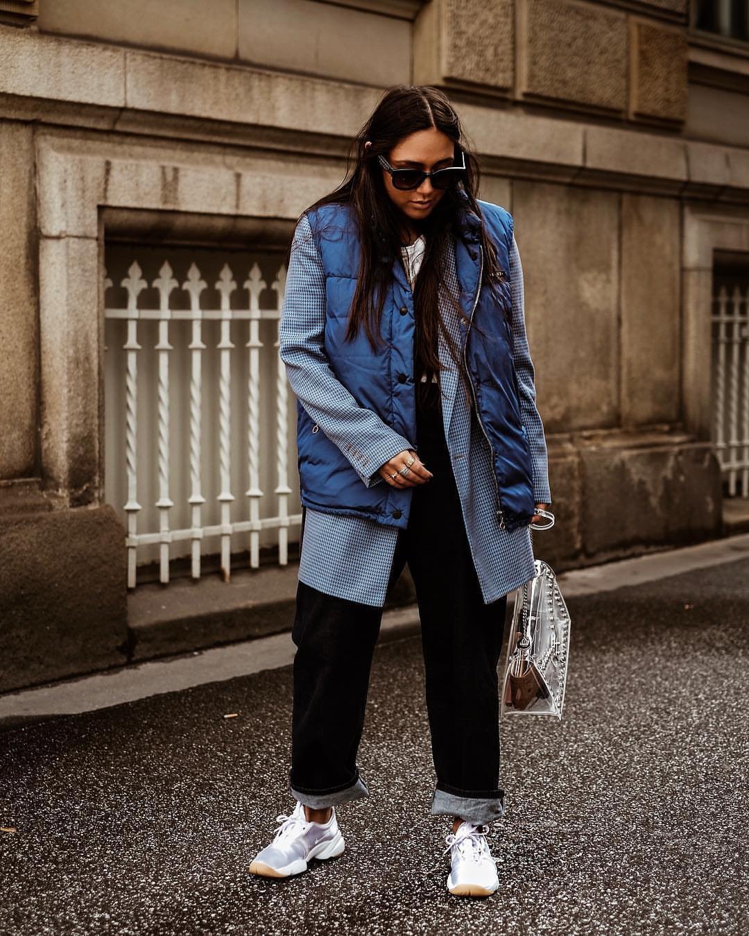 Пуховик оверсайз стрит стайл