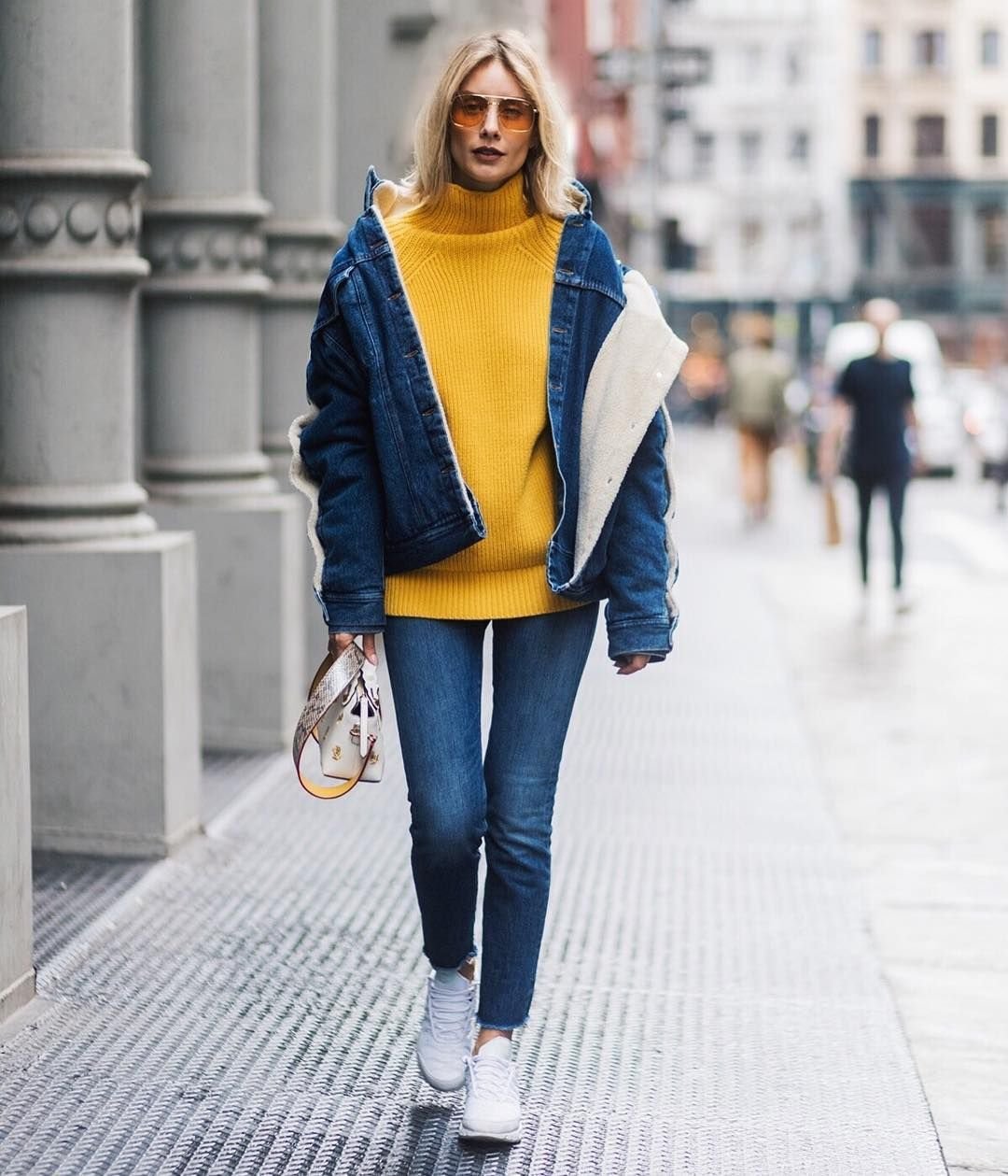 Пуховик оверсайз стрит стайл 2020