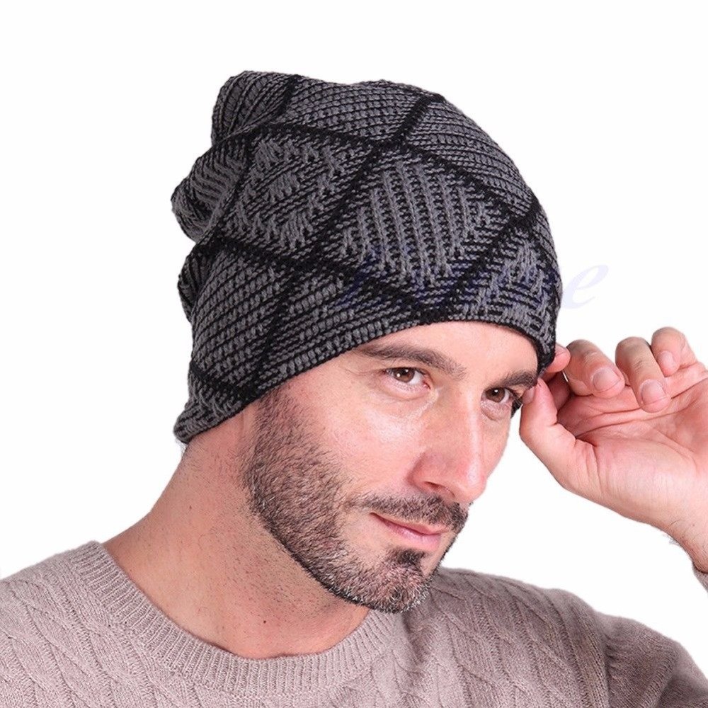 Мужская шапка Solid Knitted Beanie