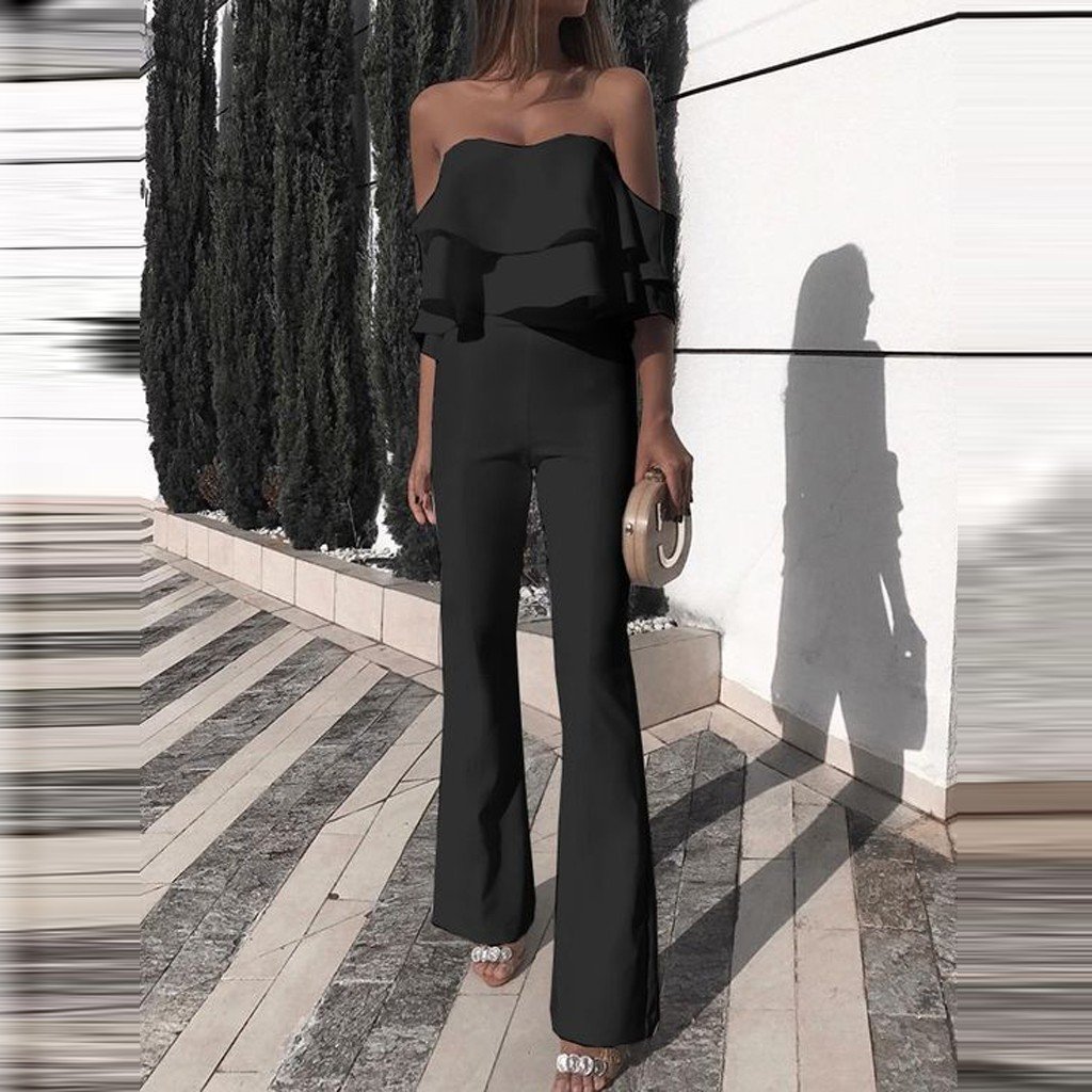 Комбинезон черный женский 2020