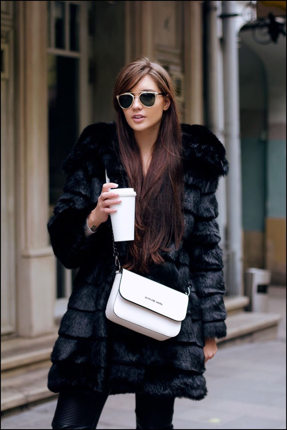Норковая шуба стрит стайл 2020