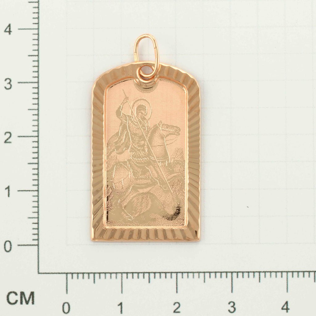 Ладанка Георгий Победоносец золото