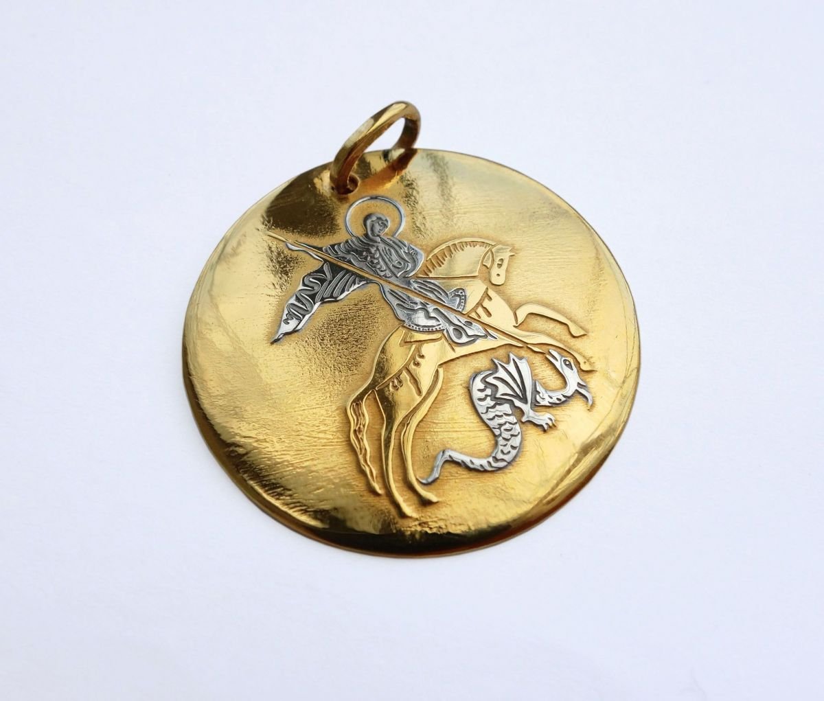 Кулон Георгий Победоносец золото
