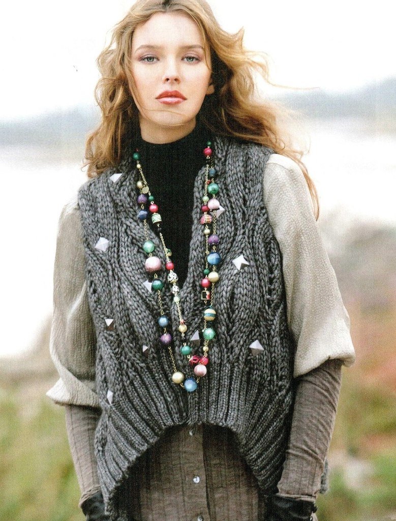 Жилет в стиле бохо