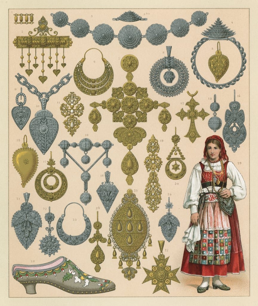 Крестьянская серьга 18-19 ВВ