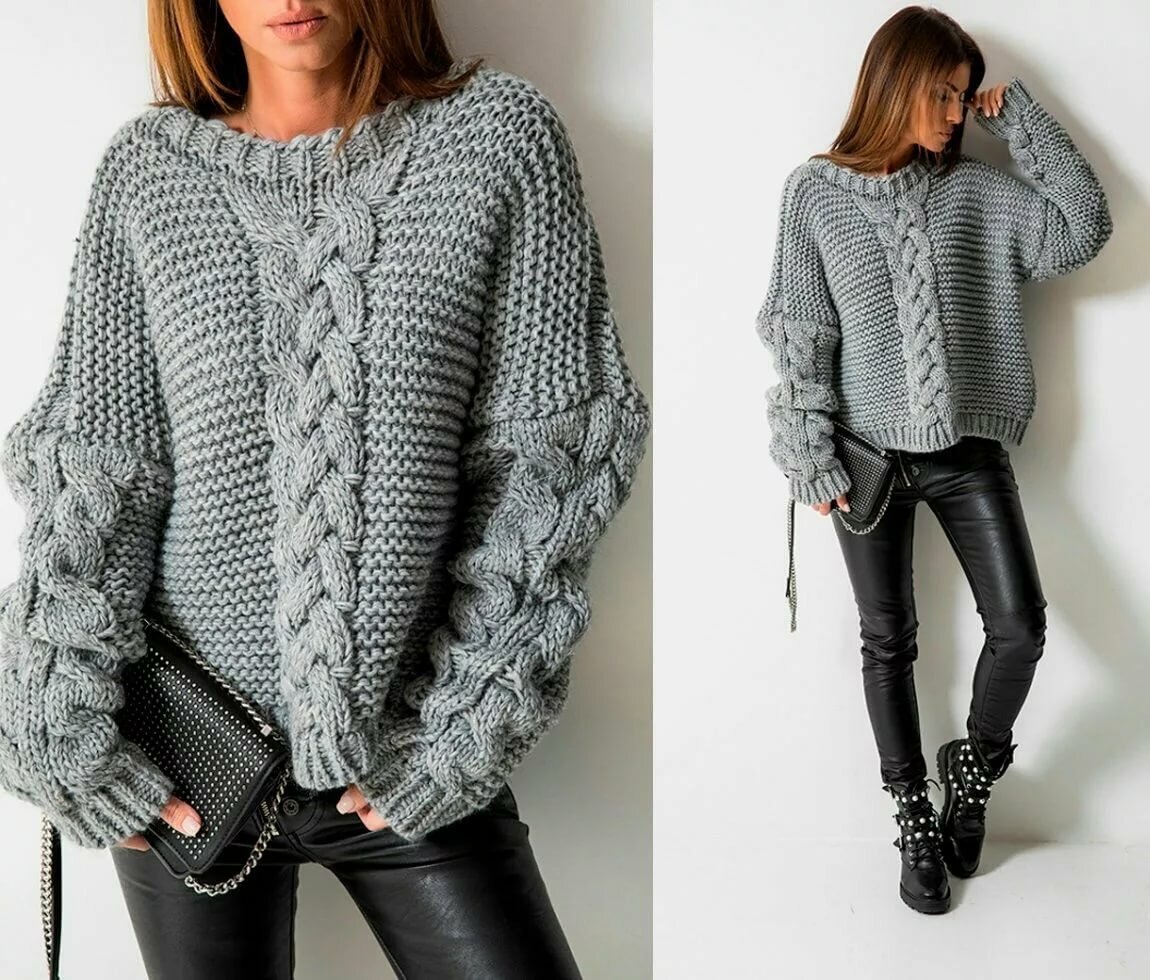 Вязаные вещи для полных