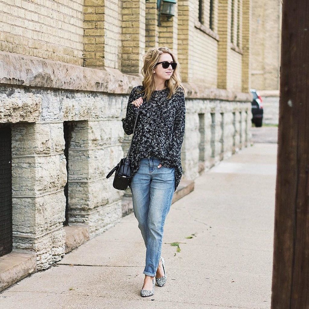 Праздничный образ с джинсами