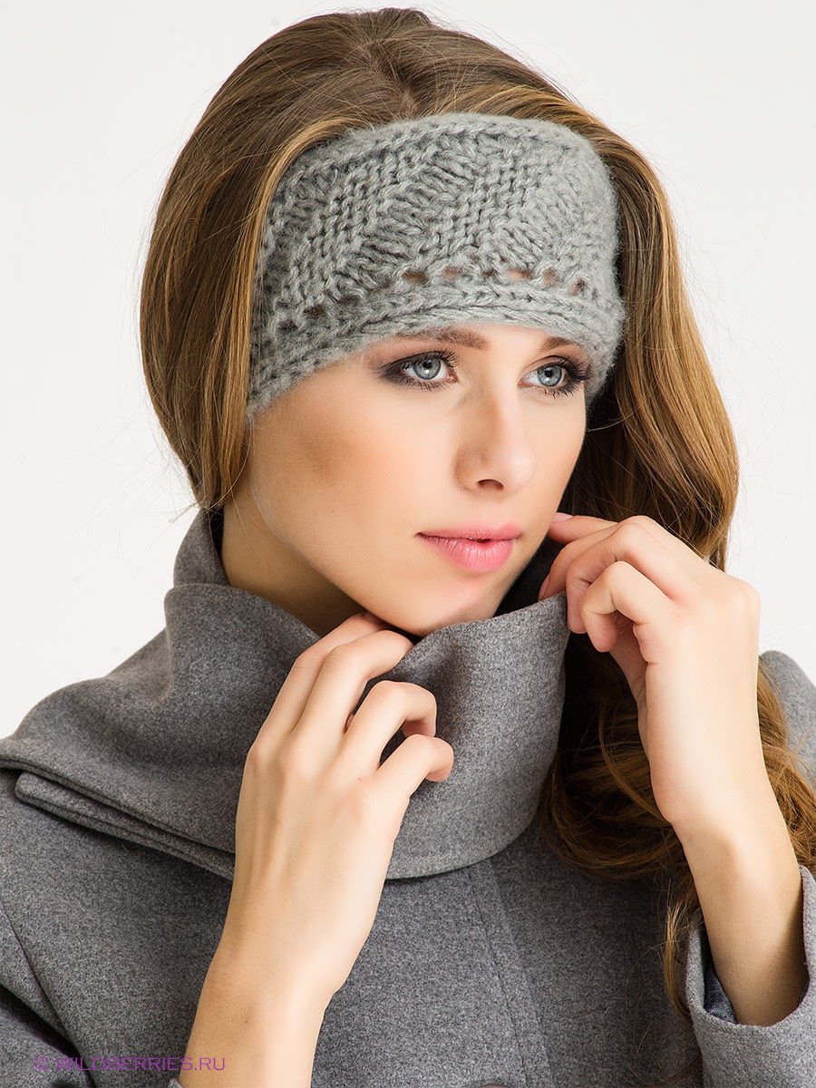 Повязка вязаная