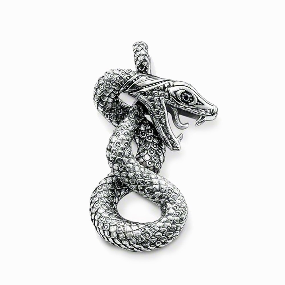 Кулон голова змеи
