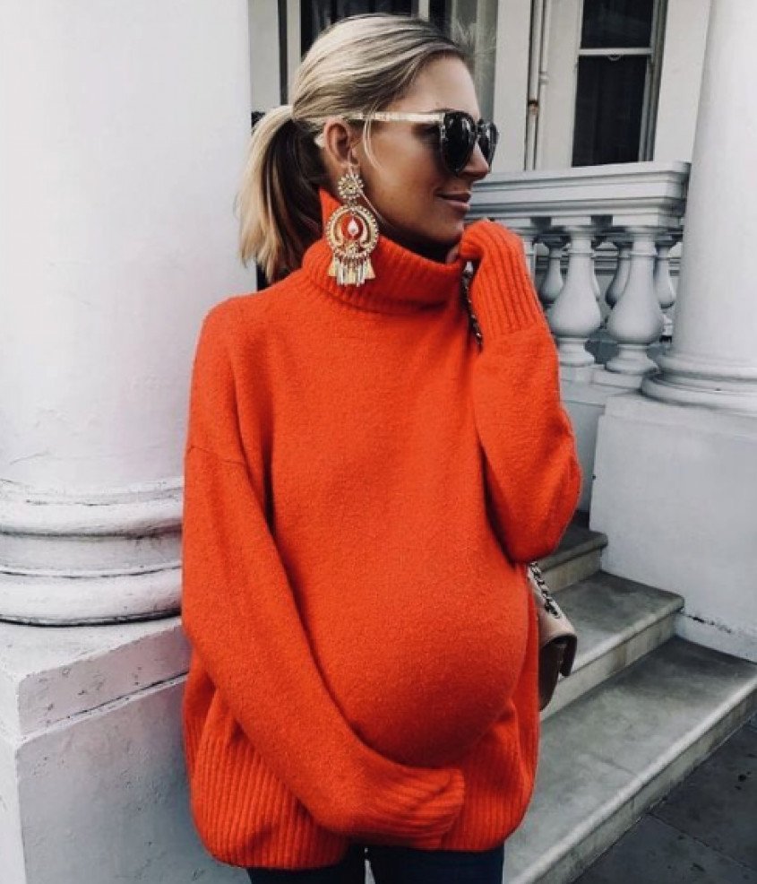 Стильные беременные зимой