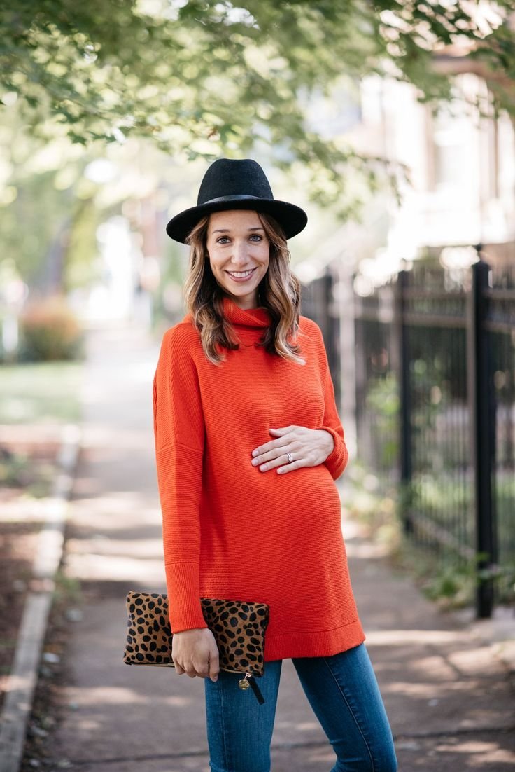 Одежда стильная для беременных осен