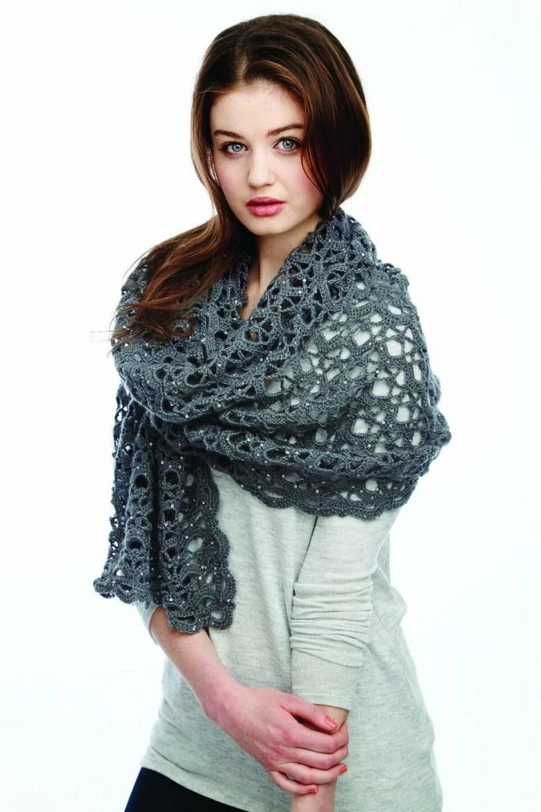 Вязаный платок