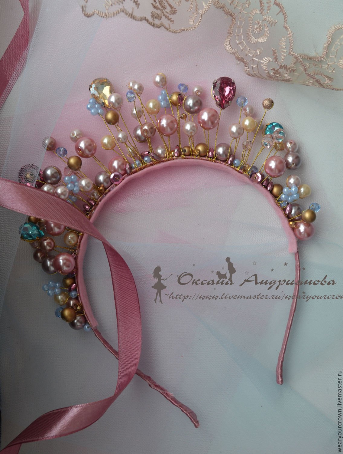 Ободок Бусинка