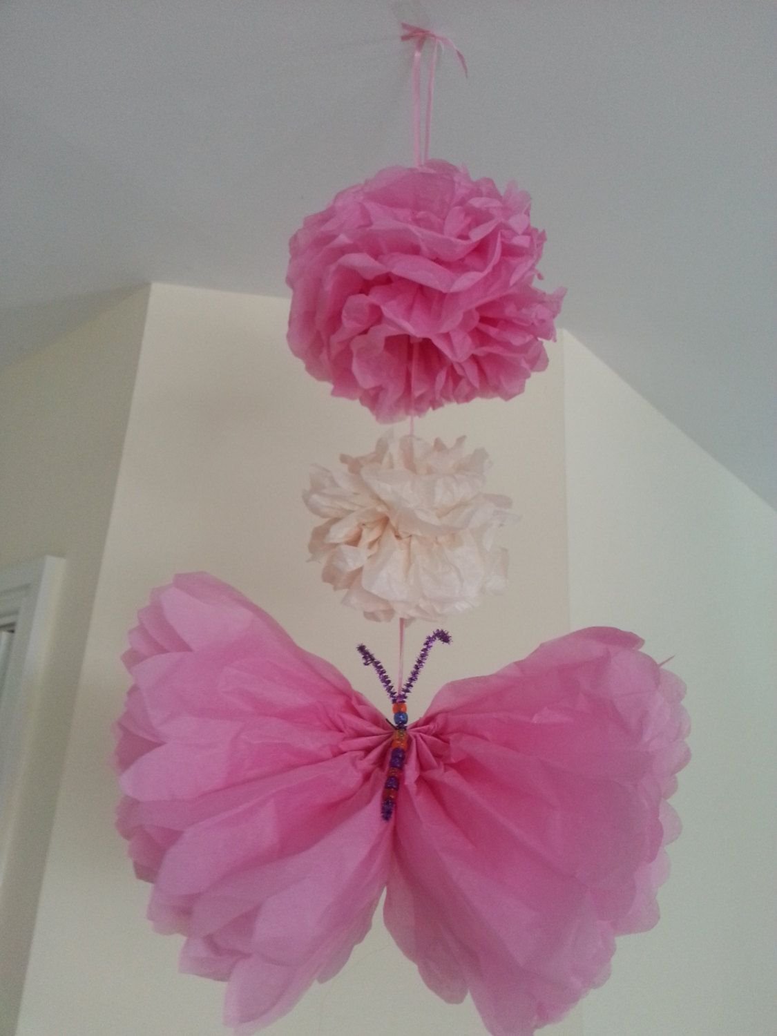 Бабочки из фатина для декора